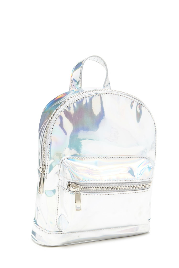 holographic mini backpacks