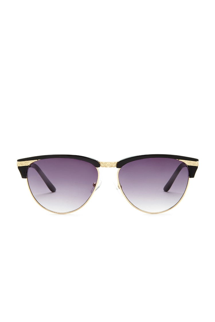 Forever 21 Etched Cat Eye Sunglasses in Multicolor | Lyst