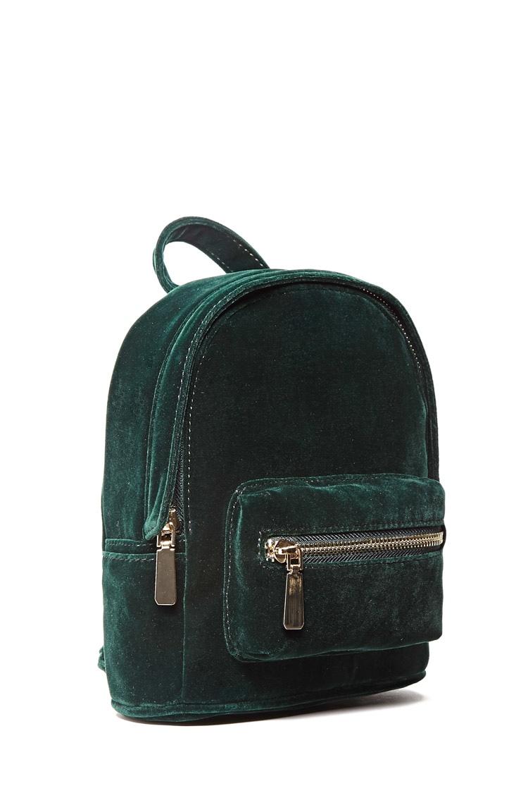 green mini backpack