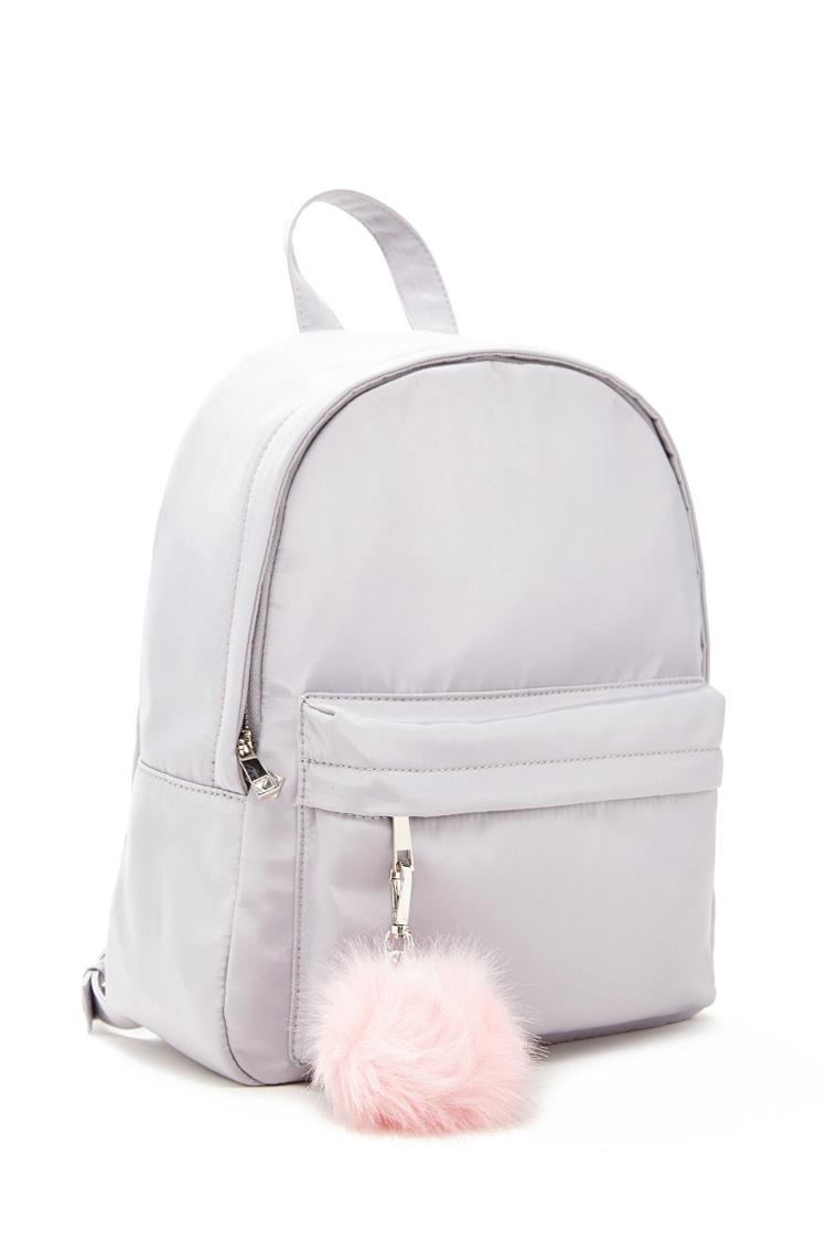 grey mini backpack