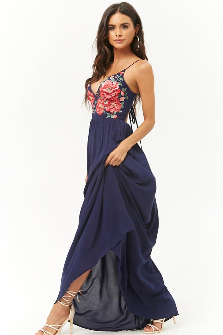 navy blue maxi dress forever 21