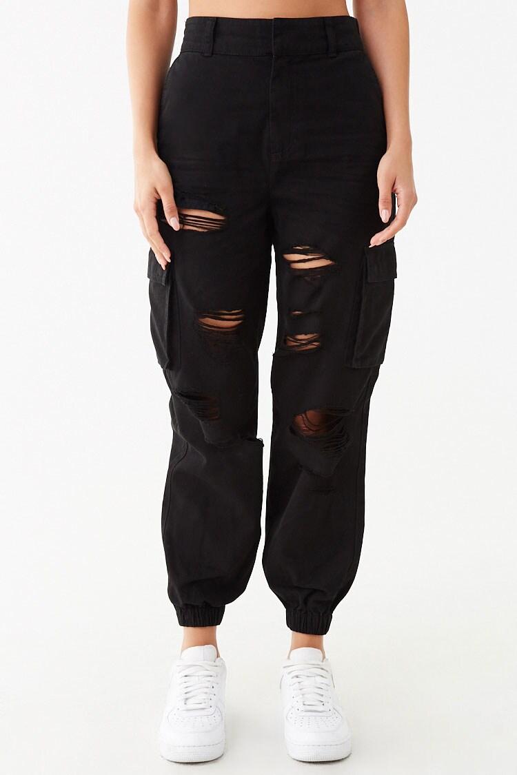 Distressed Cargo Joggers Online Sales 