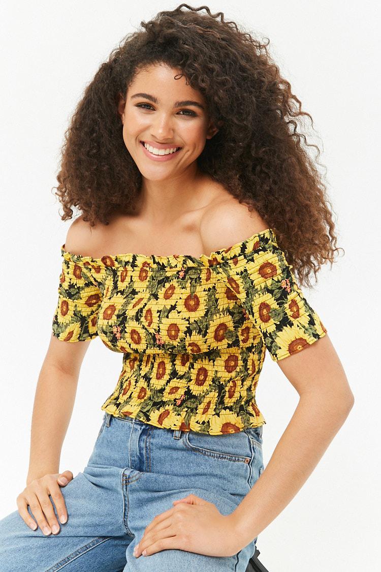 sunflower crop top forever 21
