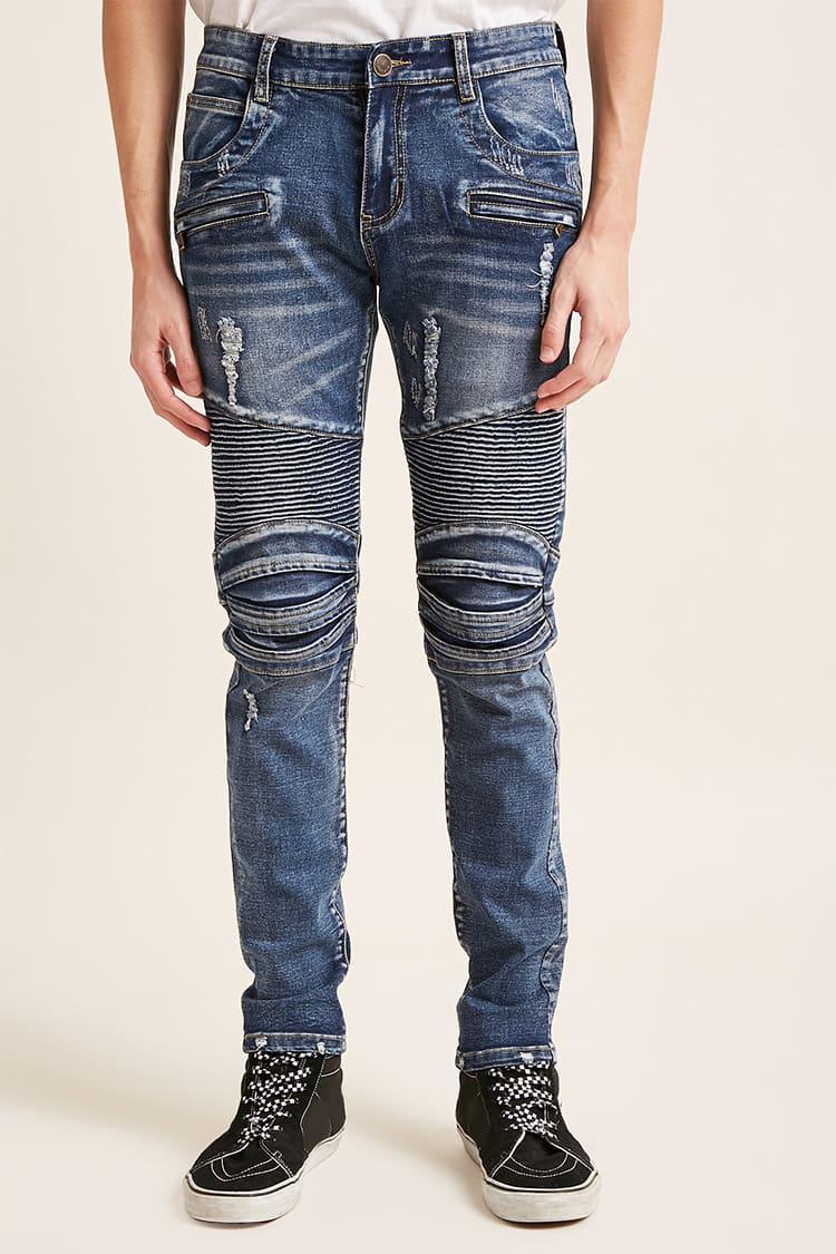 Cain \u0026 Abel Denim Moto-inspired Jeans 