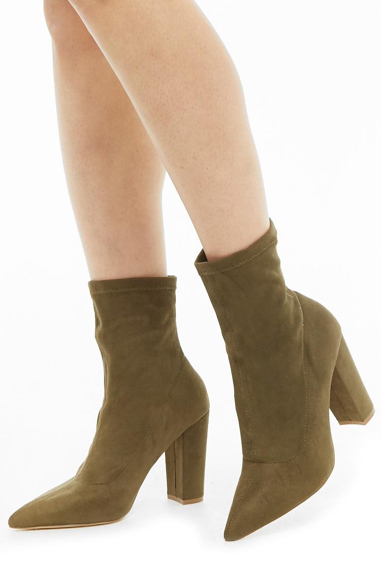 olive sock boots