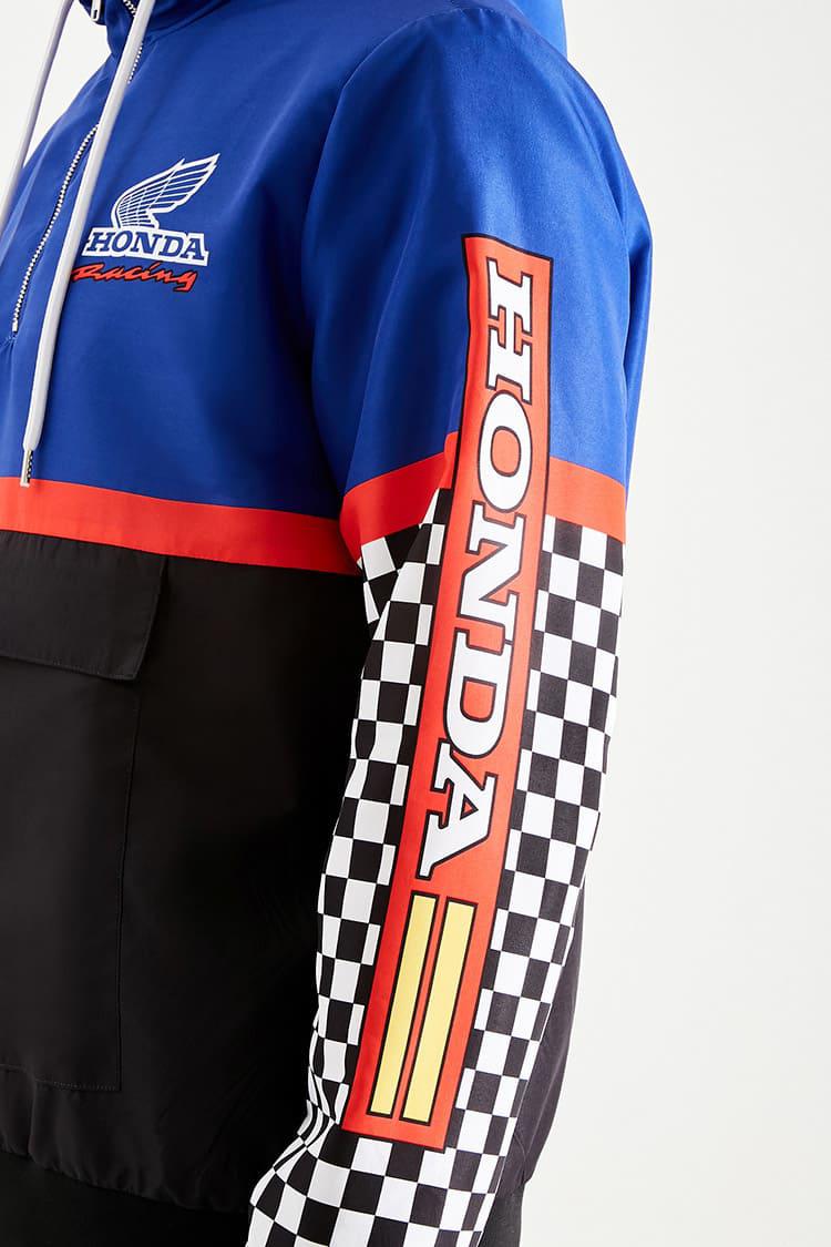 honda hooded colorblock pullover