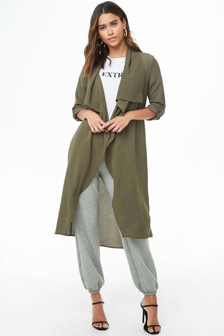 green duster jacket