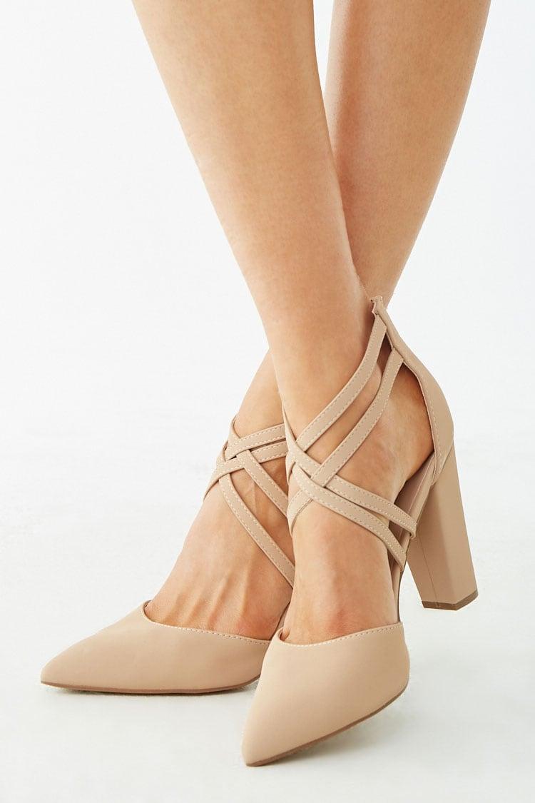 criss cross strap heels