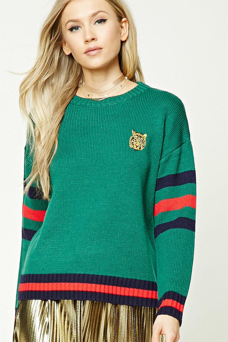 green sweater forever 21