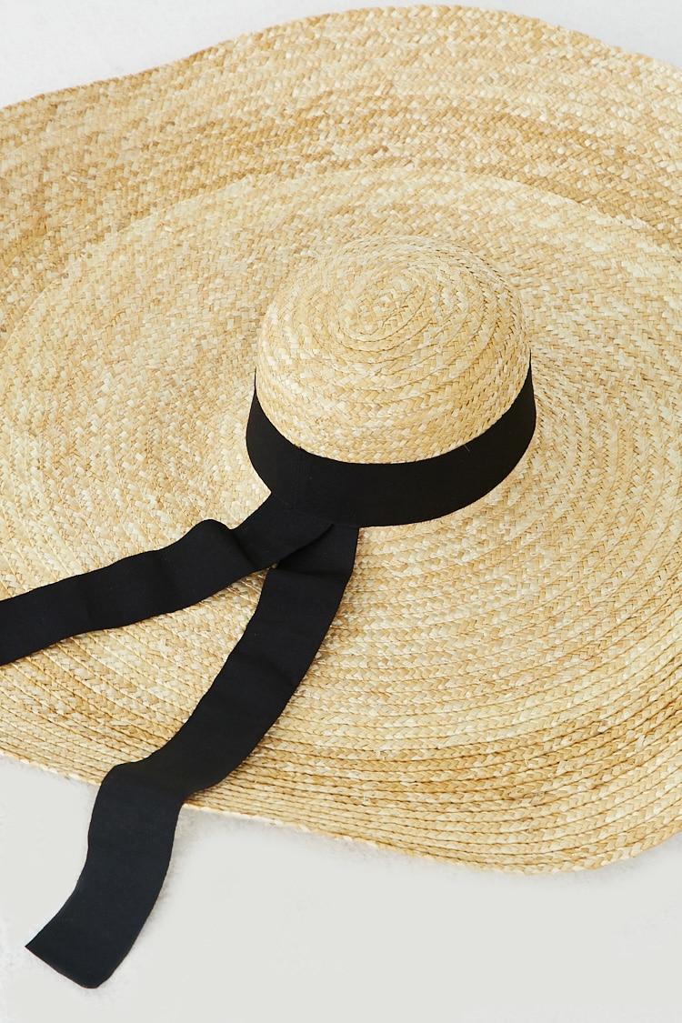 oversized straw sun hats
