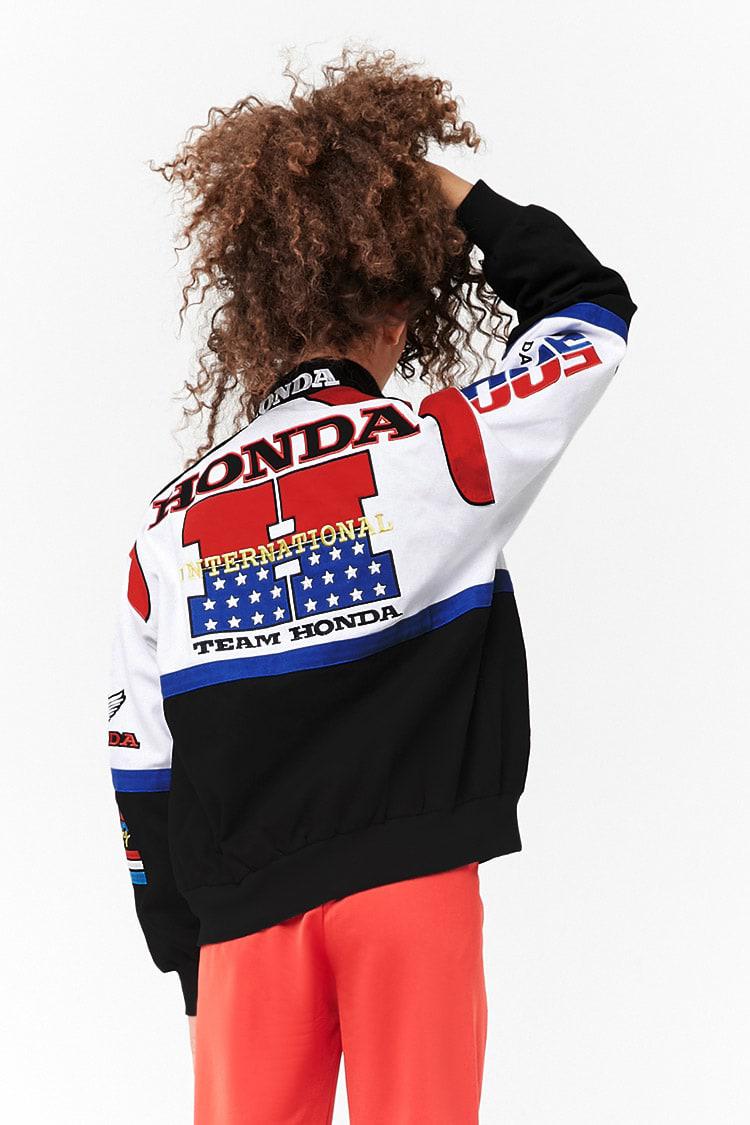 Forever 21 Cotton Honda Colorblock Racing Jacket | Lyst Canada