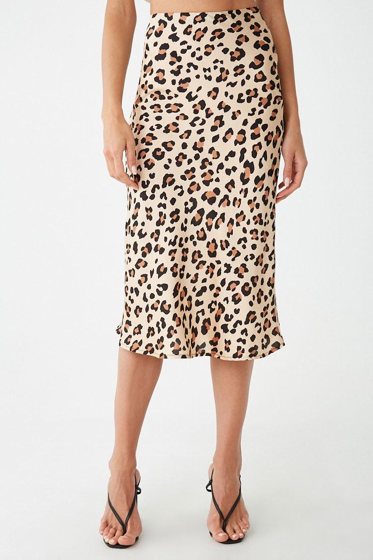 Leopard Midi Skirt Forever 21 Cheap ...