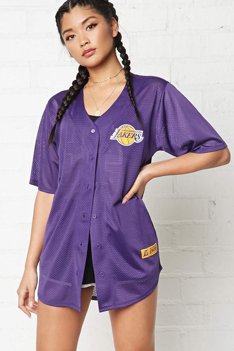 Nba Lakers Jersey Shirt in Purple 