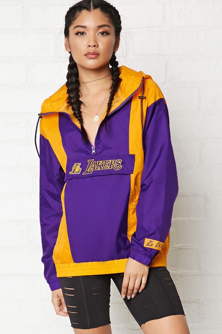 lakers anorak jacket