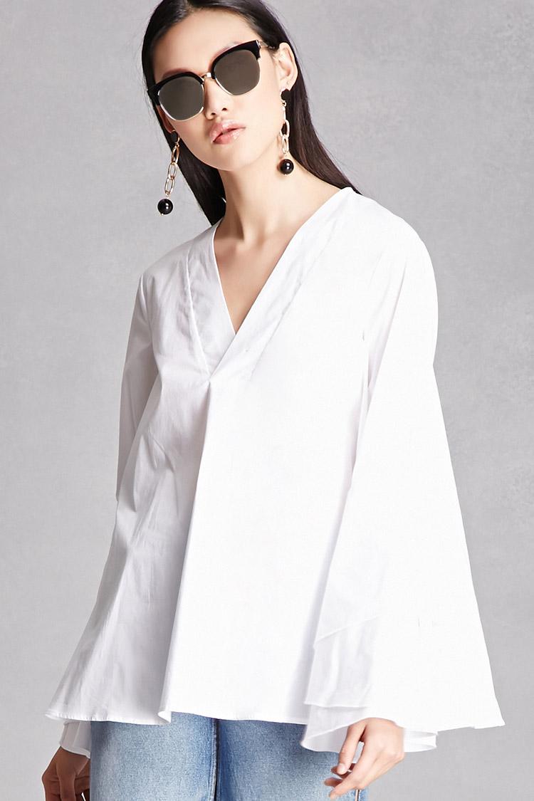 forever 21 white tops