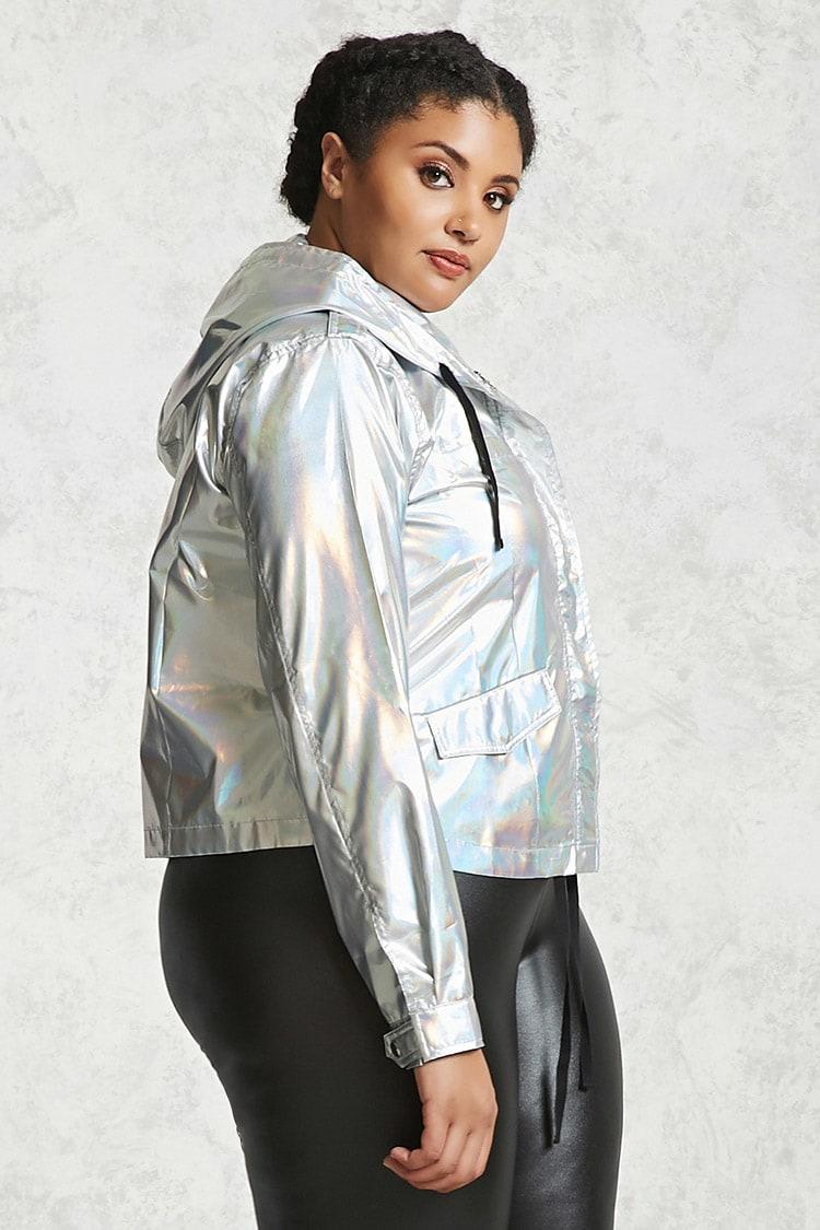 iridescent jacket plus size