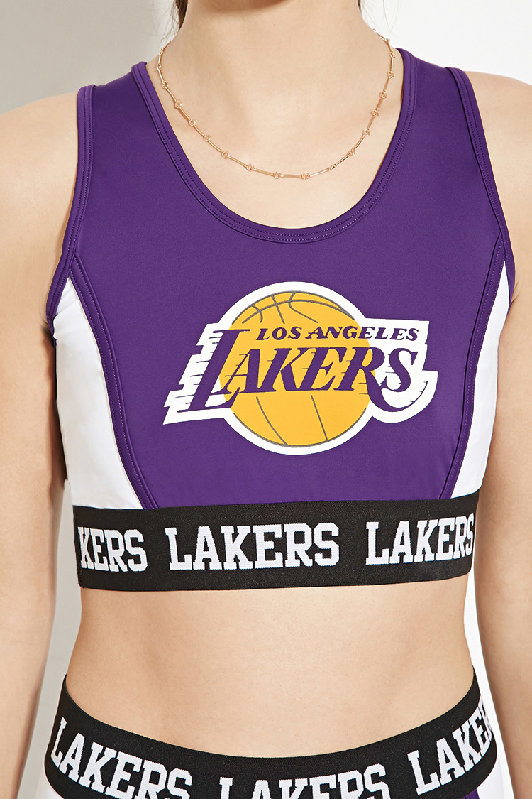 lakers crop top shirt
