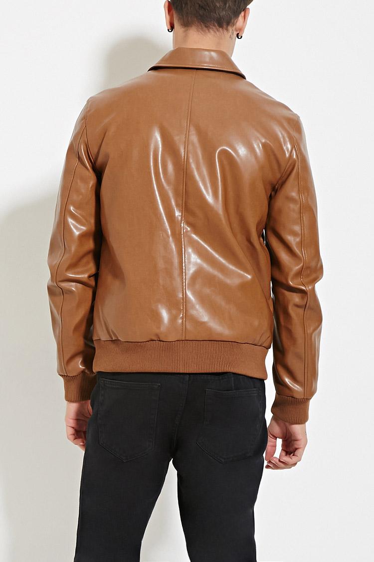 Faux leather jacket with fur collar Womens faux leather jacket with fur collar modest veromia online