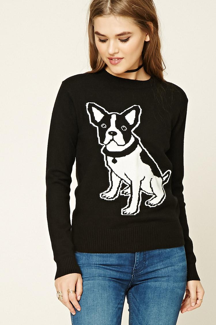 french bulldog sweater womens