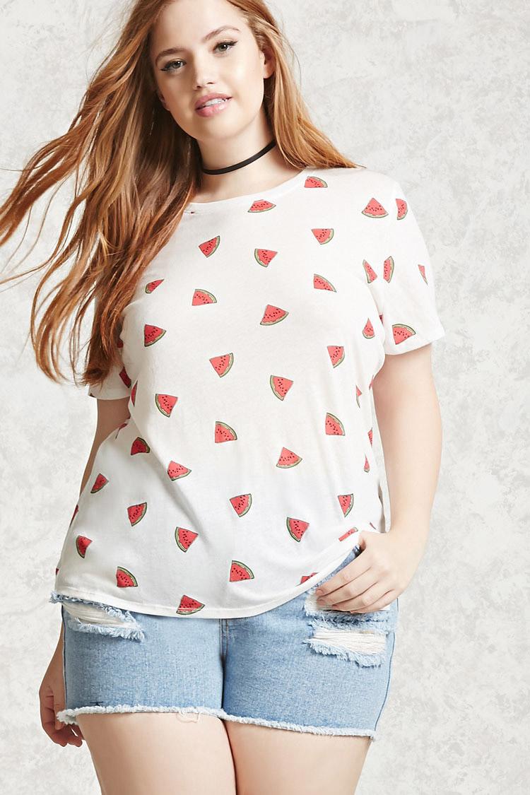 plus size watermelon shirt