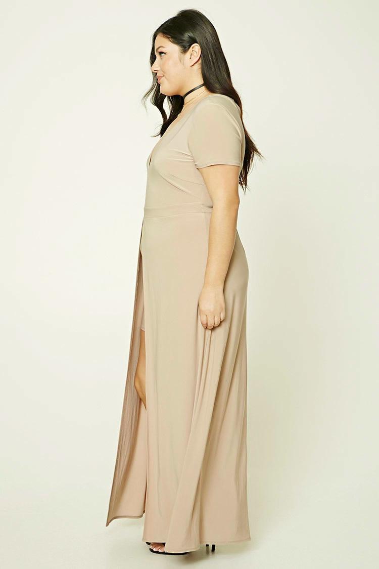 plus size maxi skort romper