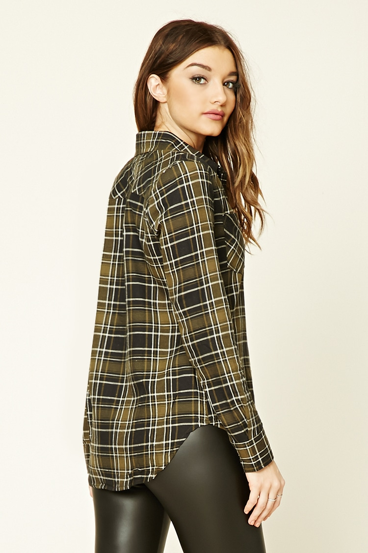 Denim Tartan Plaid Pocket Tee a TwoCan Original main image 0