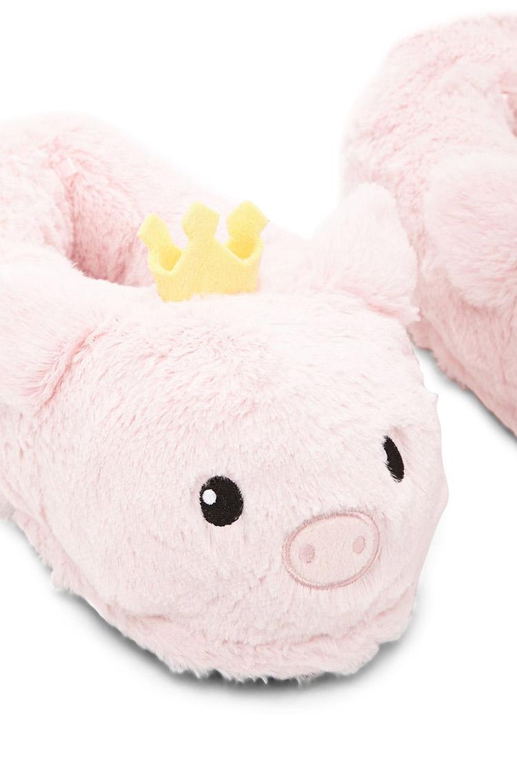 Forever 21 Crowned Pig Slippers in Pink - Lyst
