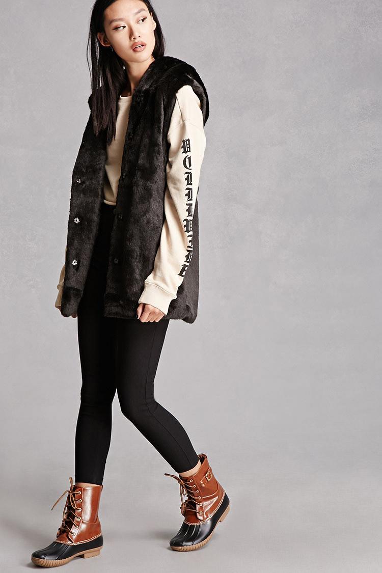 forever 21 duck boots