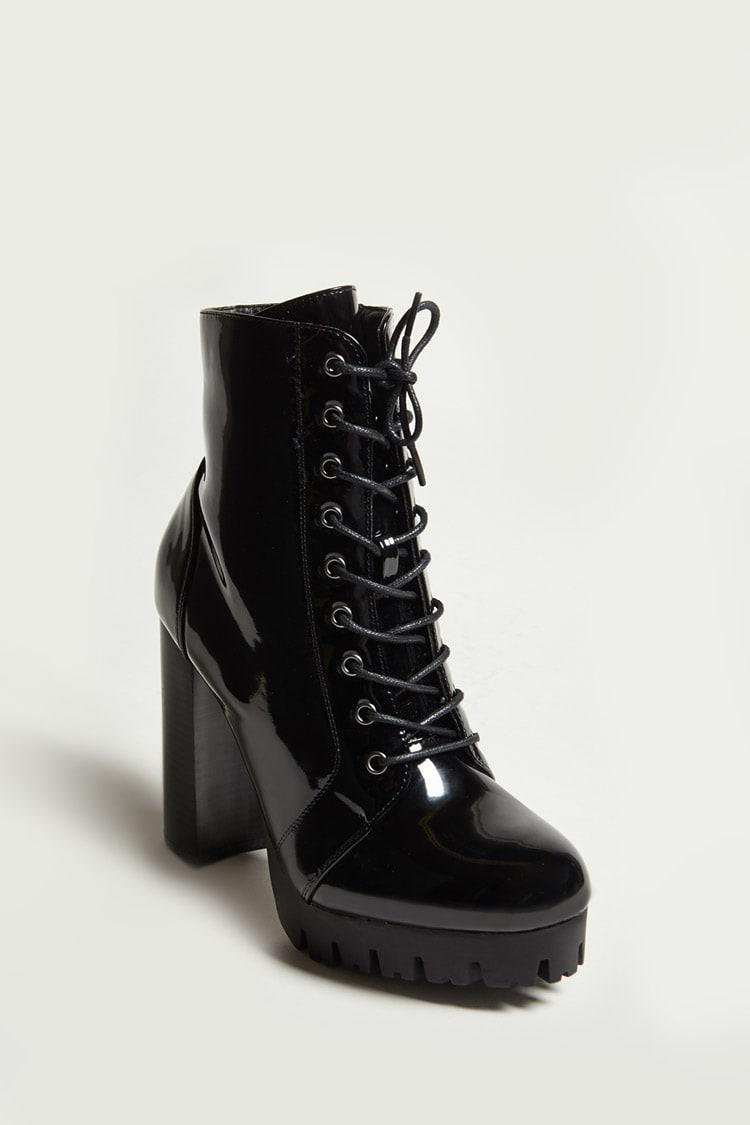 white platform boots forever 21