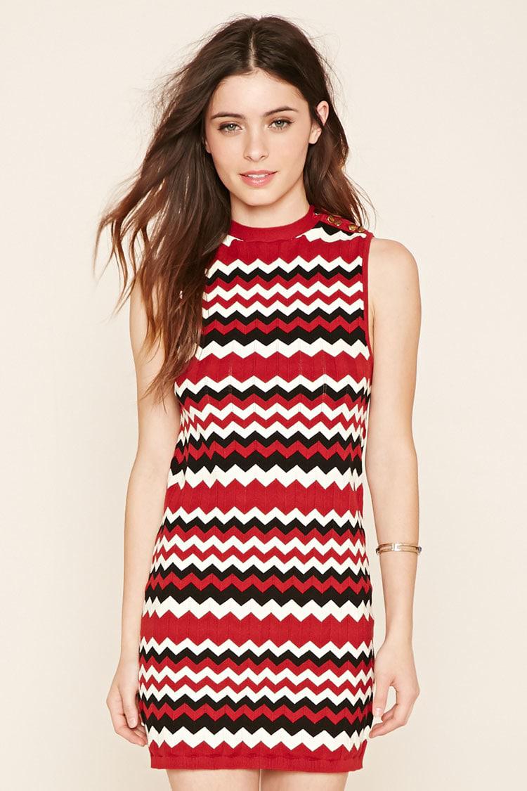 zig zag jumper dress