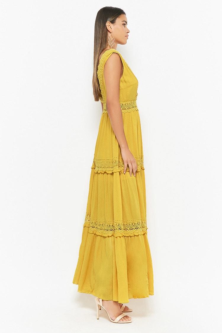 forever 21 crochet maxi dress