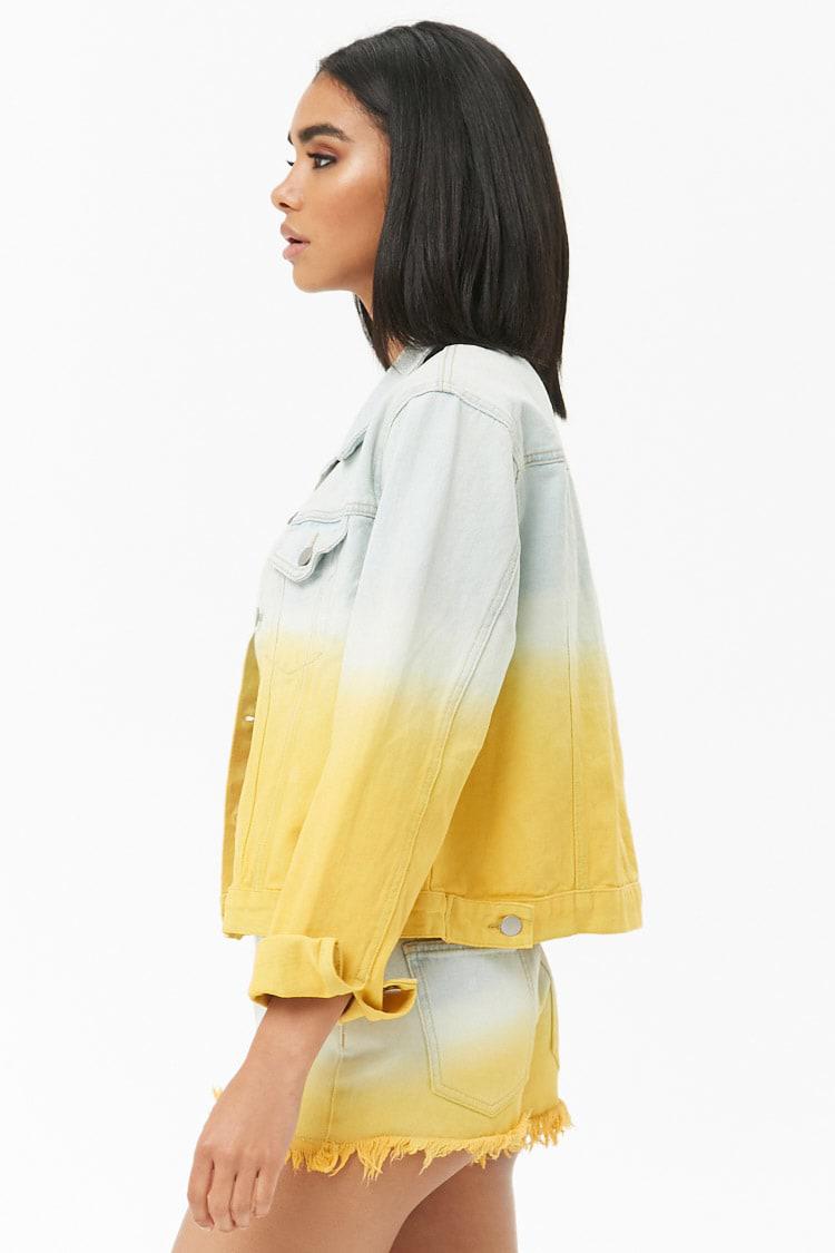 light yellow denim jacket