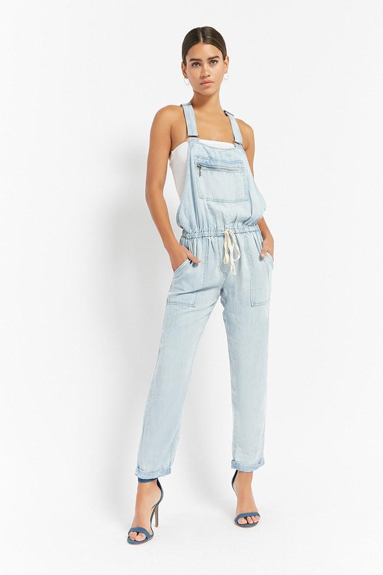 Chambray overalls womens Clearance