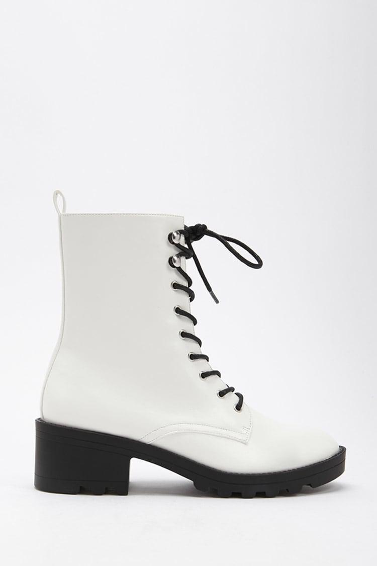white forever 21 boots