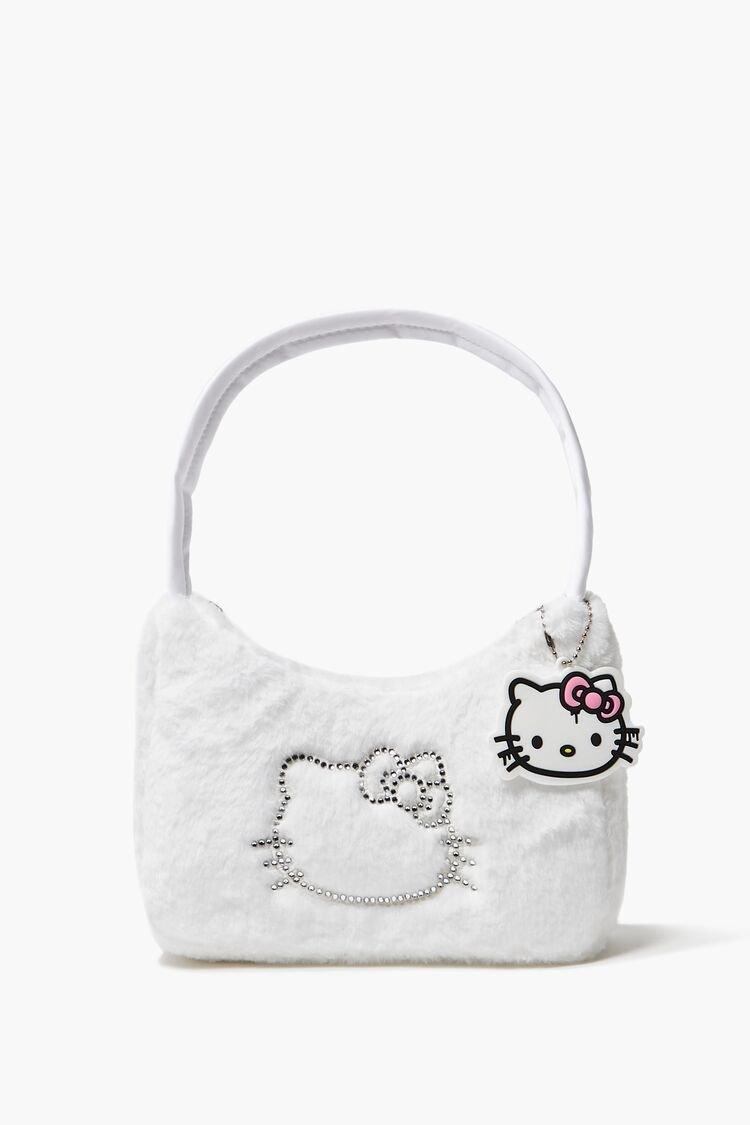 Forever 21 Women Faux Fur Hello Kitty Shoulder Bag in White | Lyst