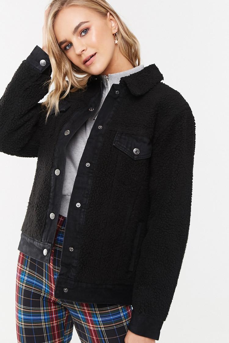 forever 21 reversible denim jacket