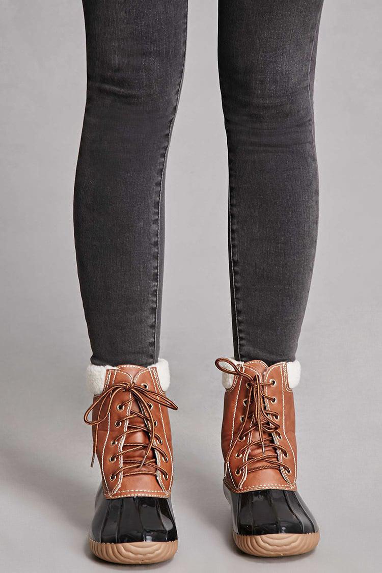 forever 21 duck boots