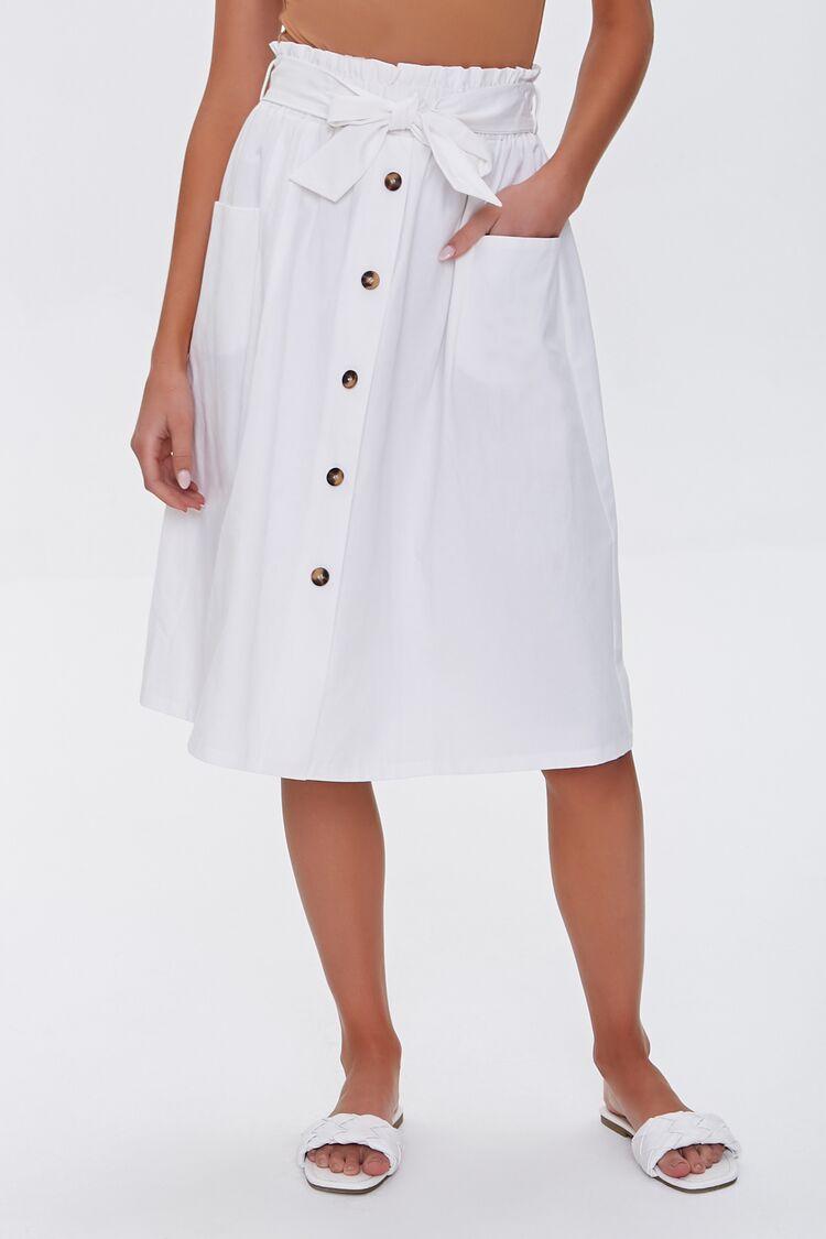 flowy button up skirt