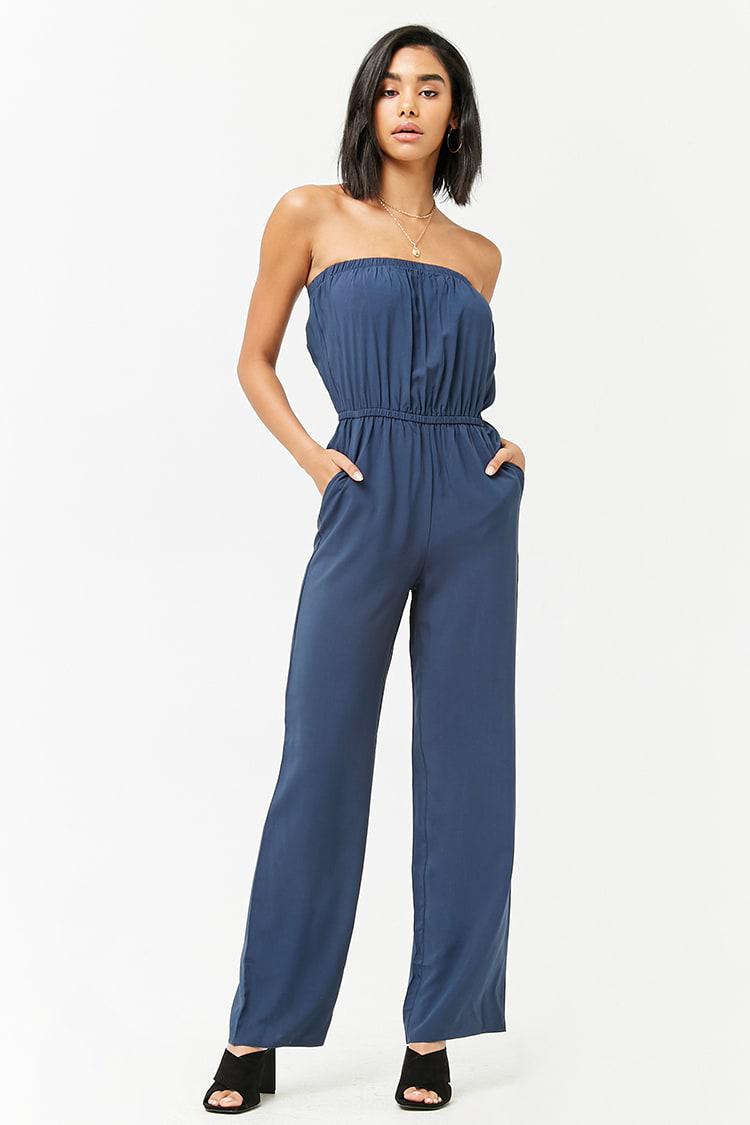 forever 21 strapless jumpsuit