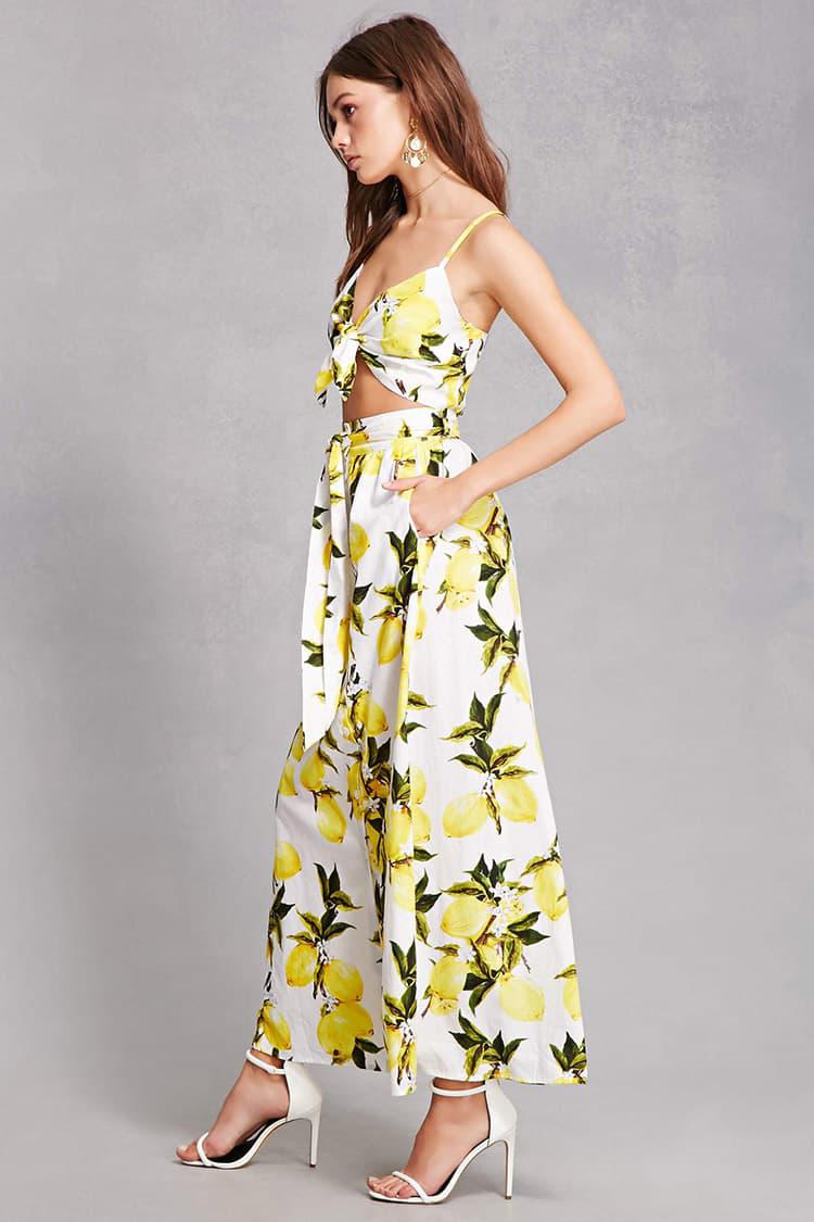 lemon maxi skirt
