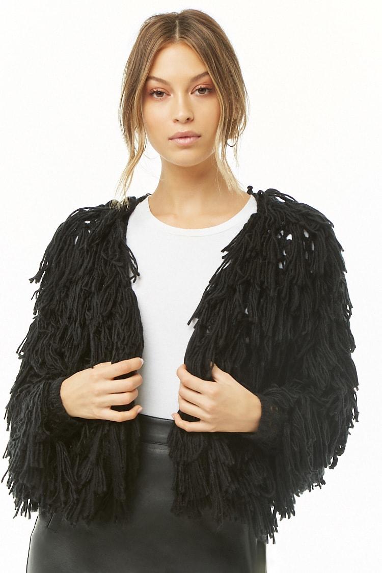 shaggy fringe jacket