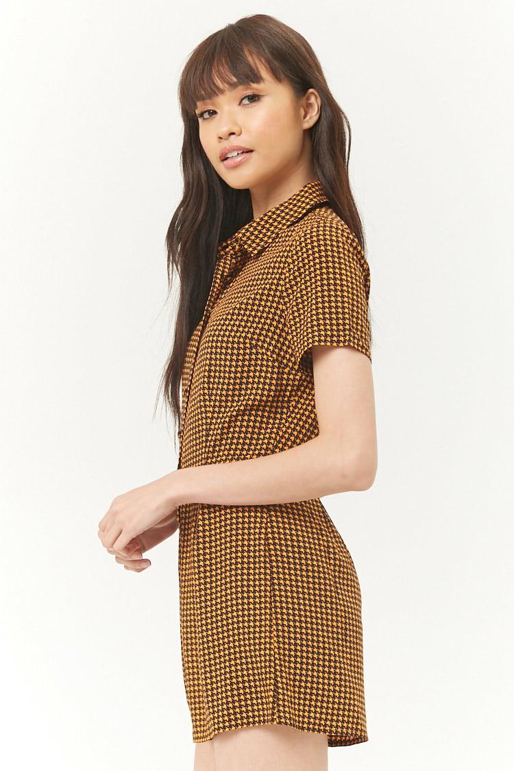 forever 21 orange romper