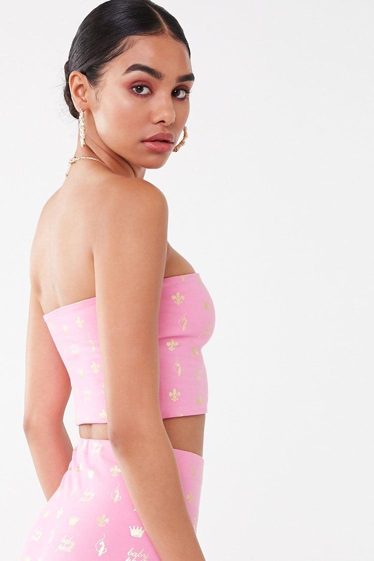 baby phat pink tube top