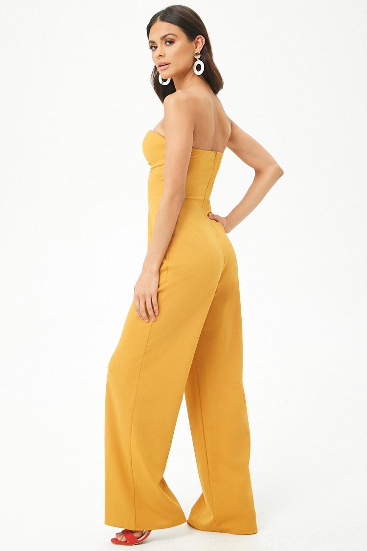 Forever 21 mustard jumpsuit Outlet