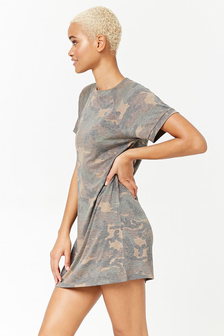 camo t shirt dress forever 21