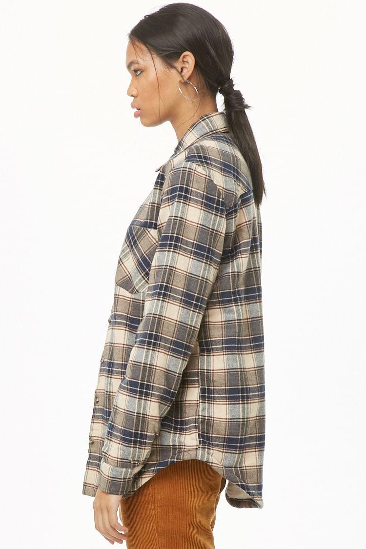 flannel jacket with fur