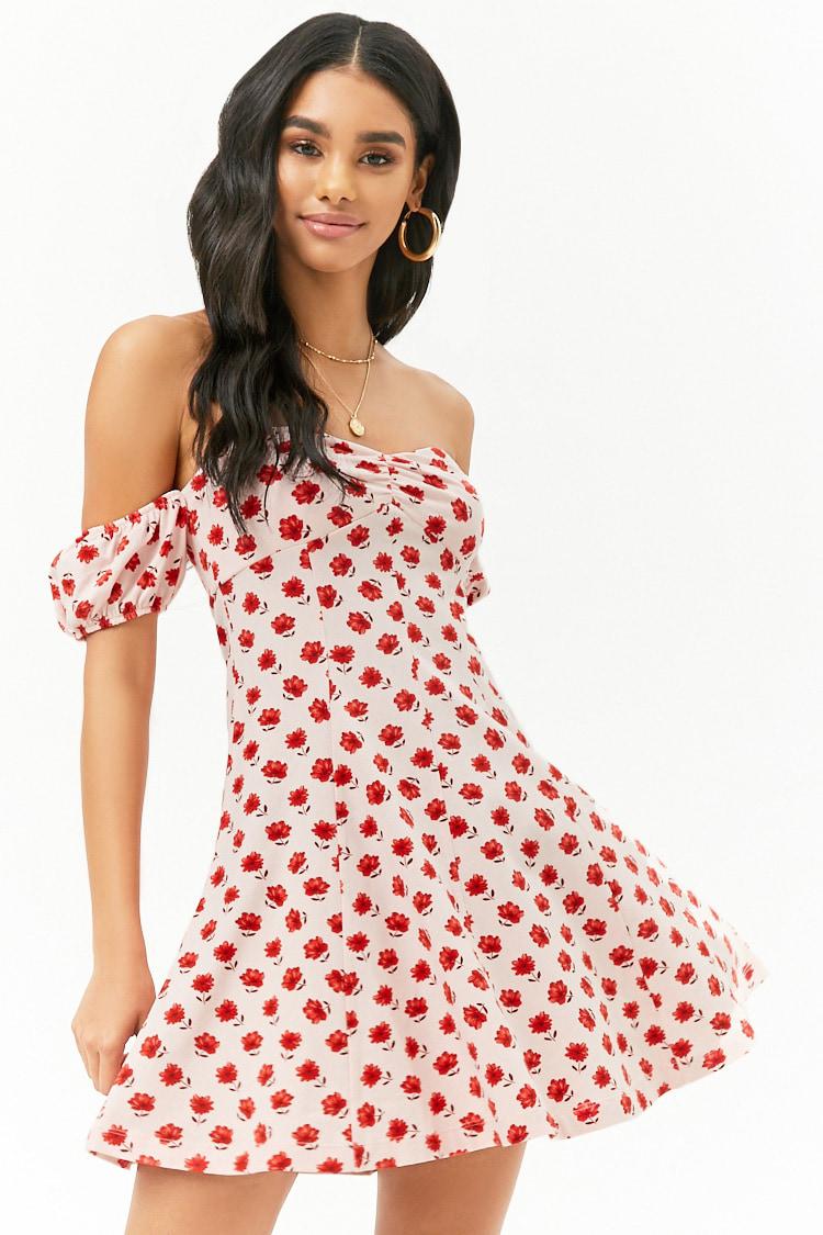forever 21 pink floral dress