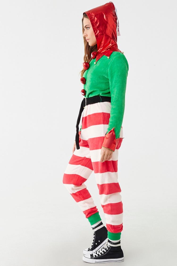 green holiday jumpsuit