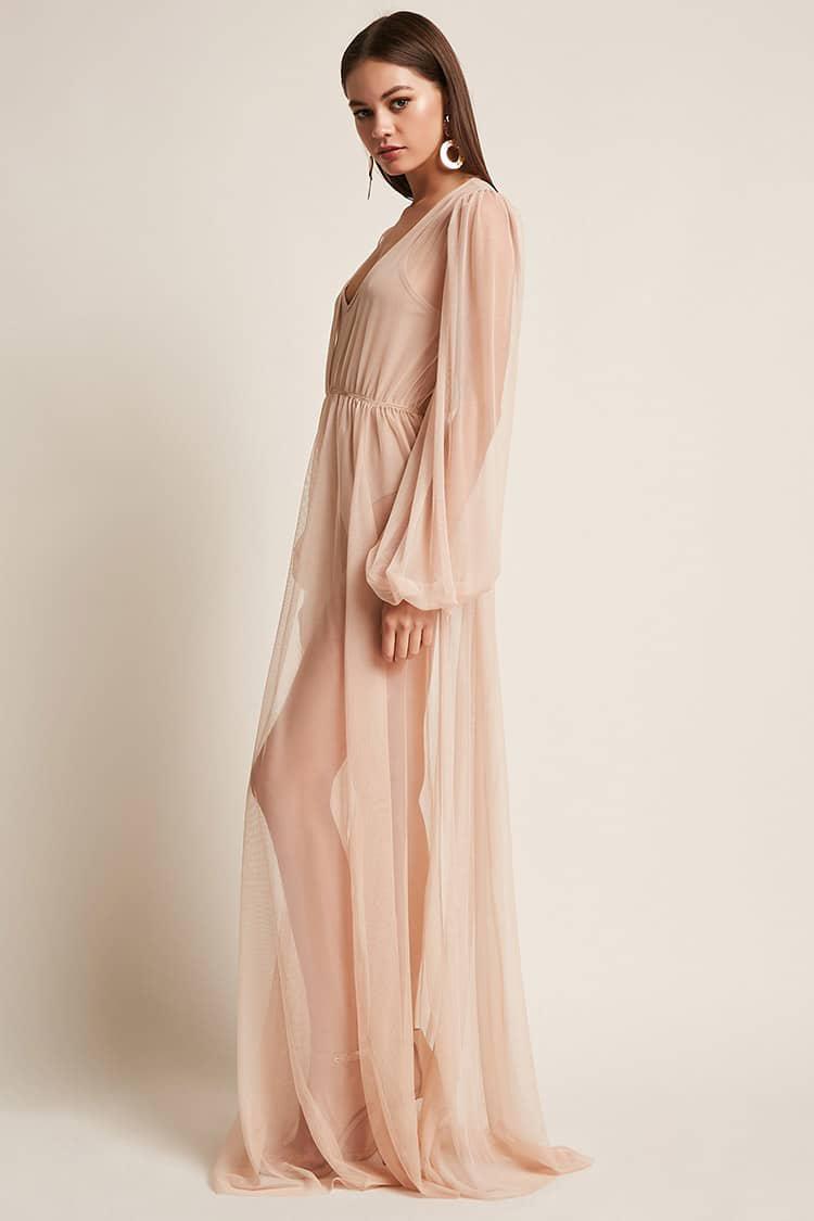 kikiriki sheer maxi dress