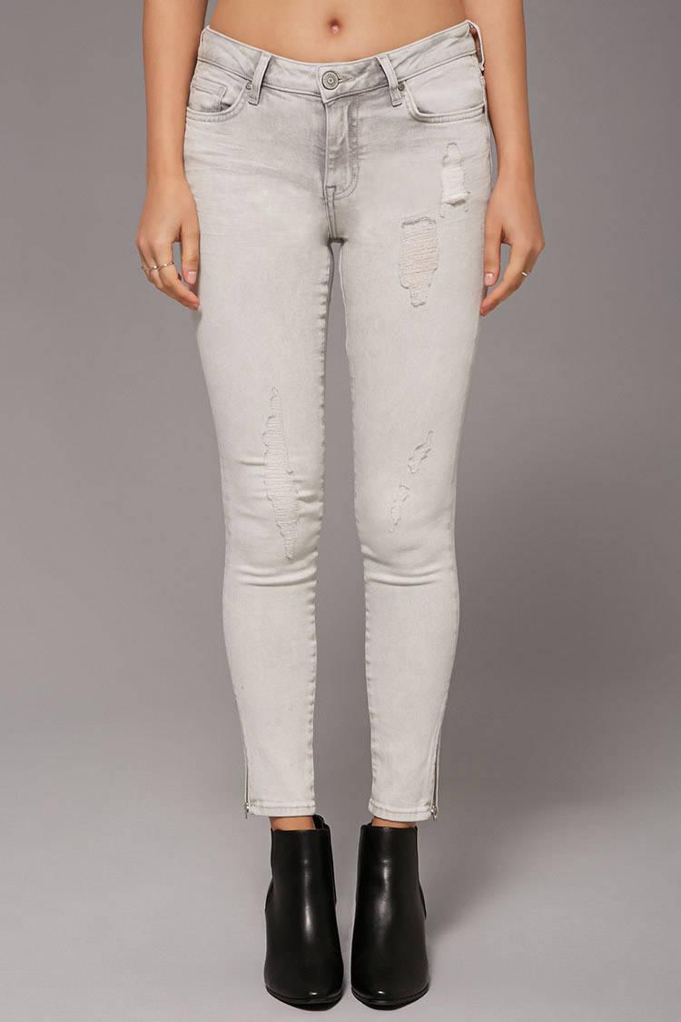 side zipper jeans forever 21